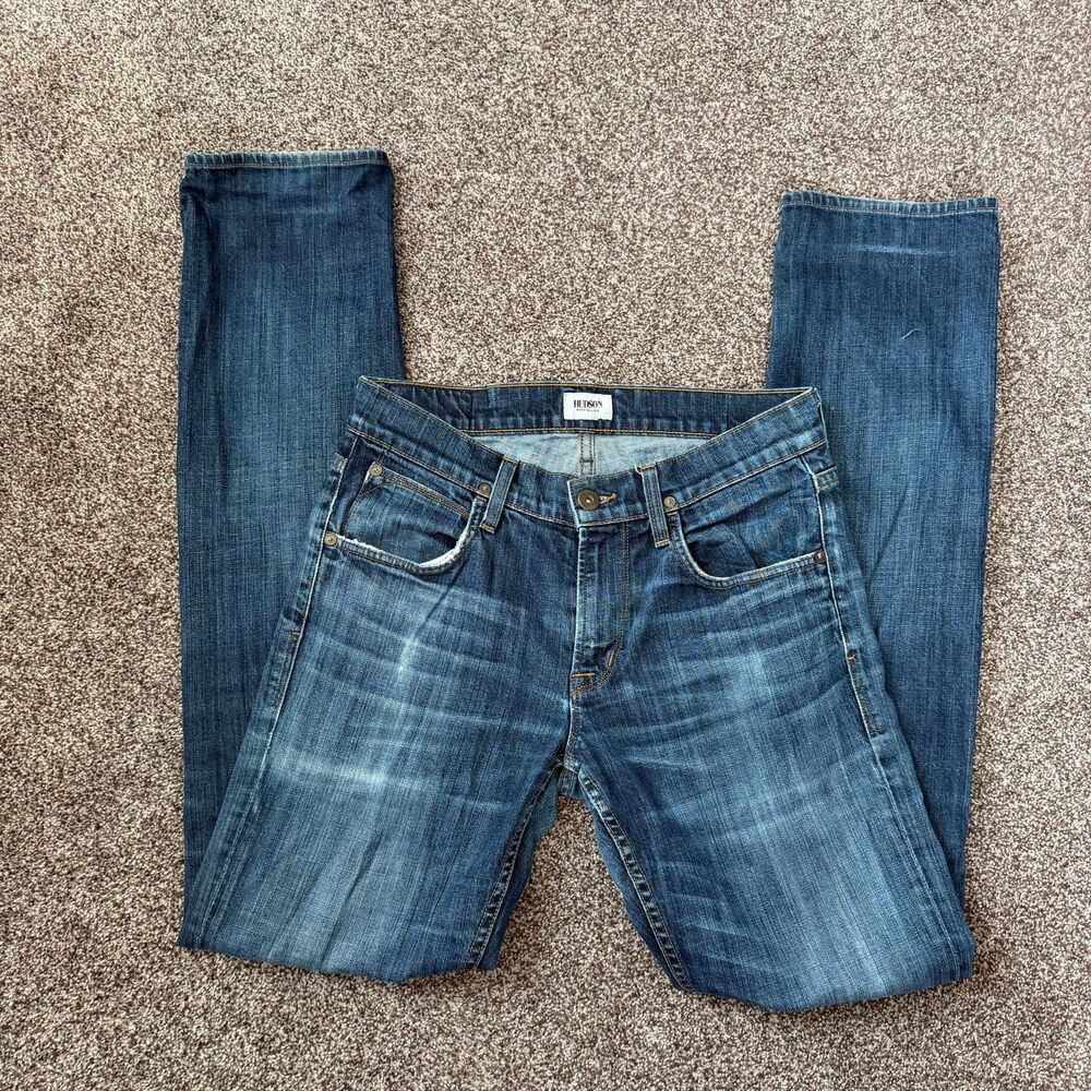 Hudson Byron Slim Straight Men's Jeans Size 30 Blue Made in USA M255ZDSH
